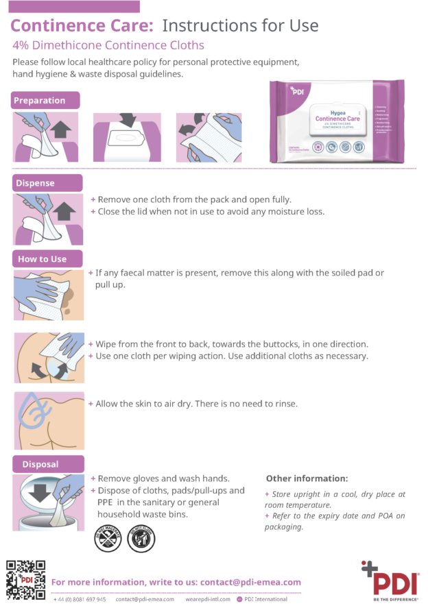 IFU: Continence Care Cloth - PDI International