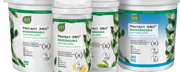 Protect 360°-Biodegradable Sanisating wipes