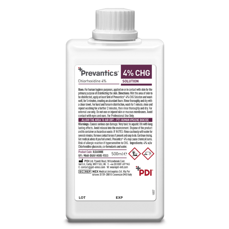 Prevantics® 4% CHG solution