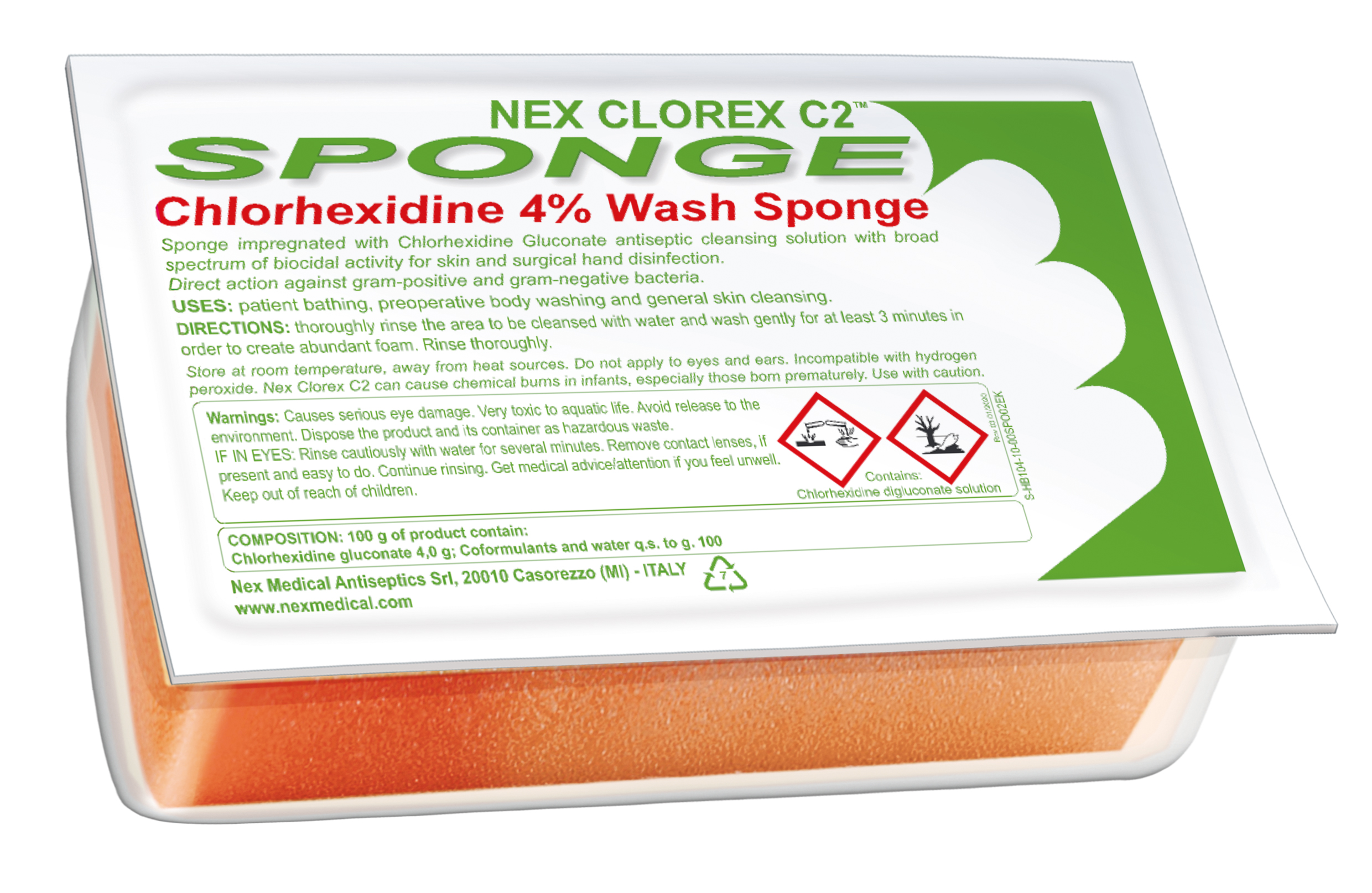 Nex CLOREX C2™ Sponge (2% CHG)