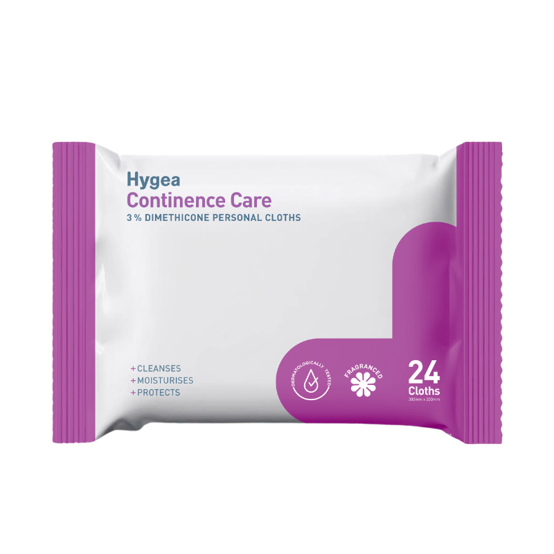 Hygea 3% Dimethicone Continence Care Cloths